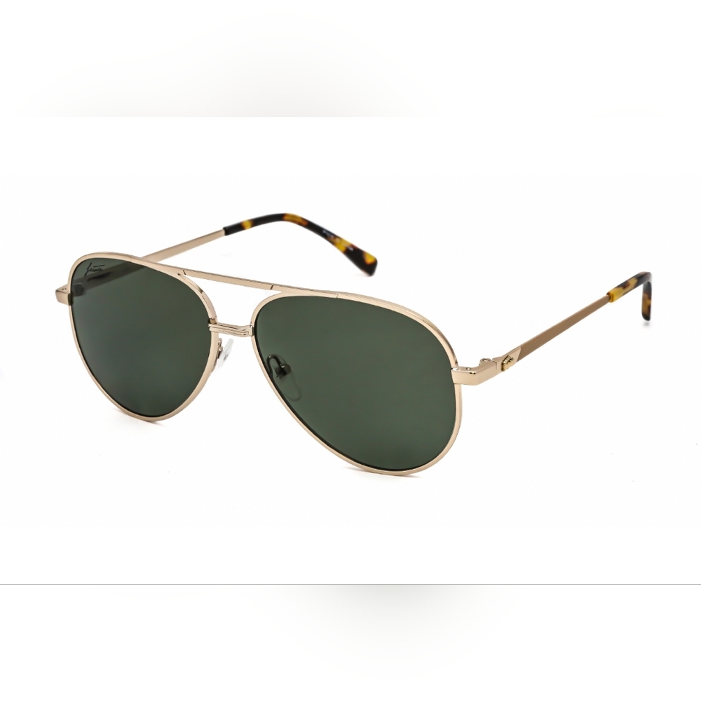 LACOSTE L233SP Aviator Sunglasses with Green Lenses
